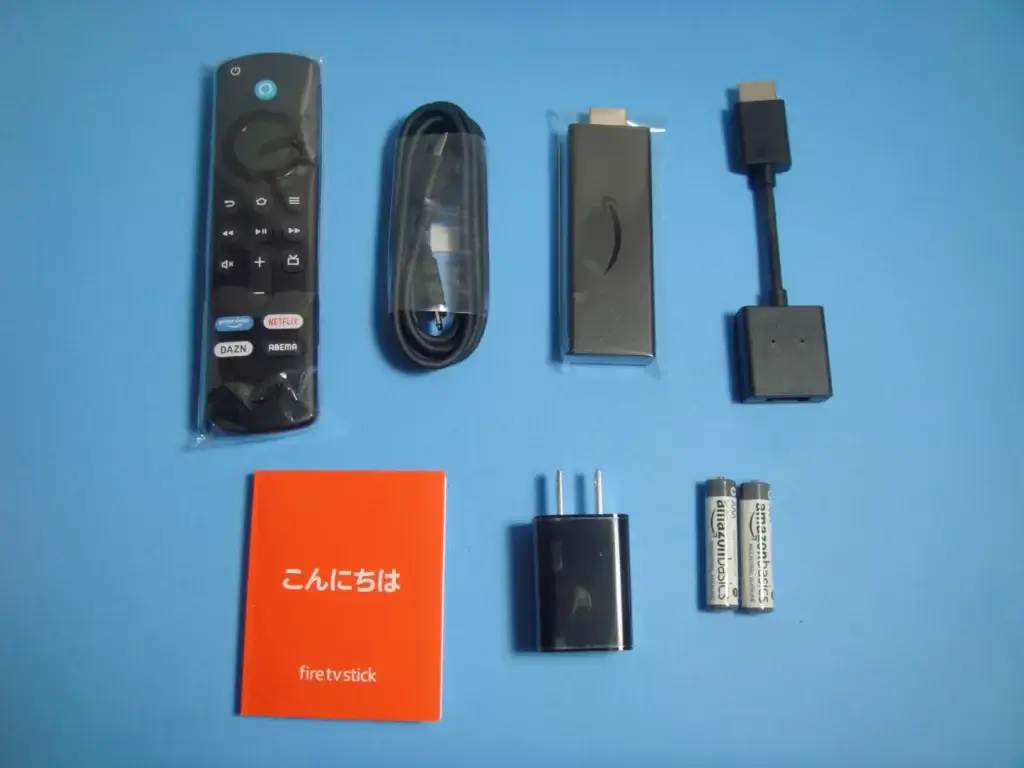 Fire TV Stick の内容物一覧