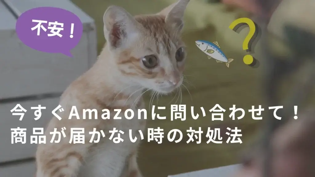 今すぐAmazonに問い合わせて！商品が届かない時の対処法